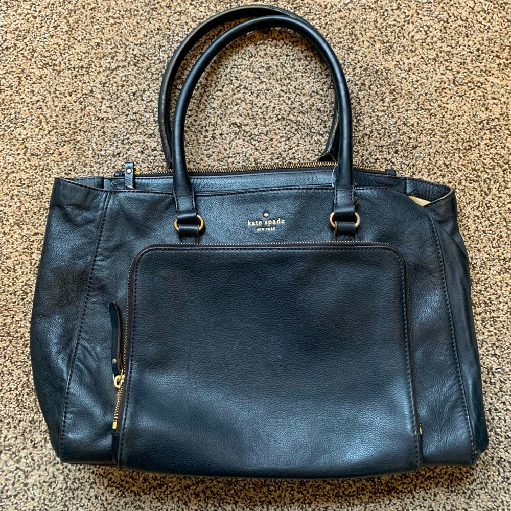 Kate Spade black purse handbag large